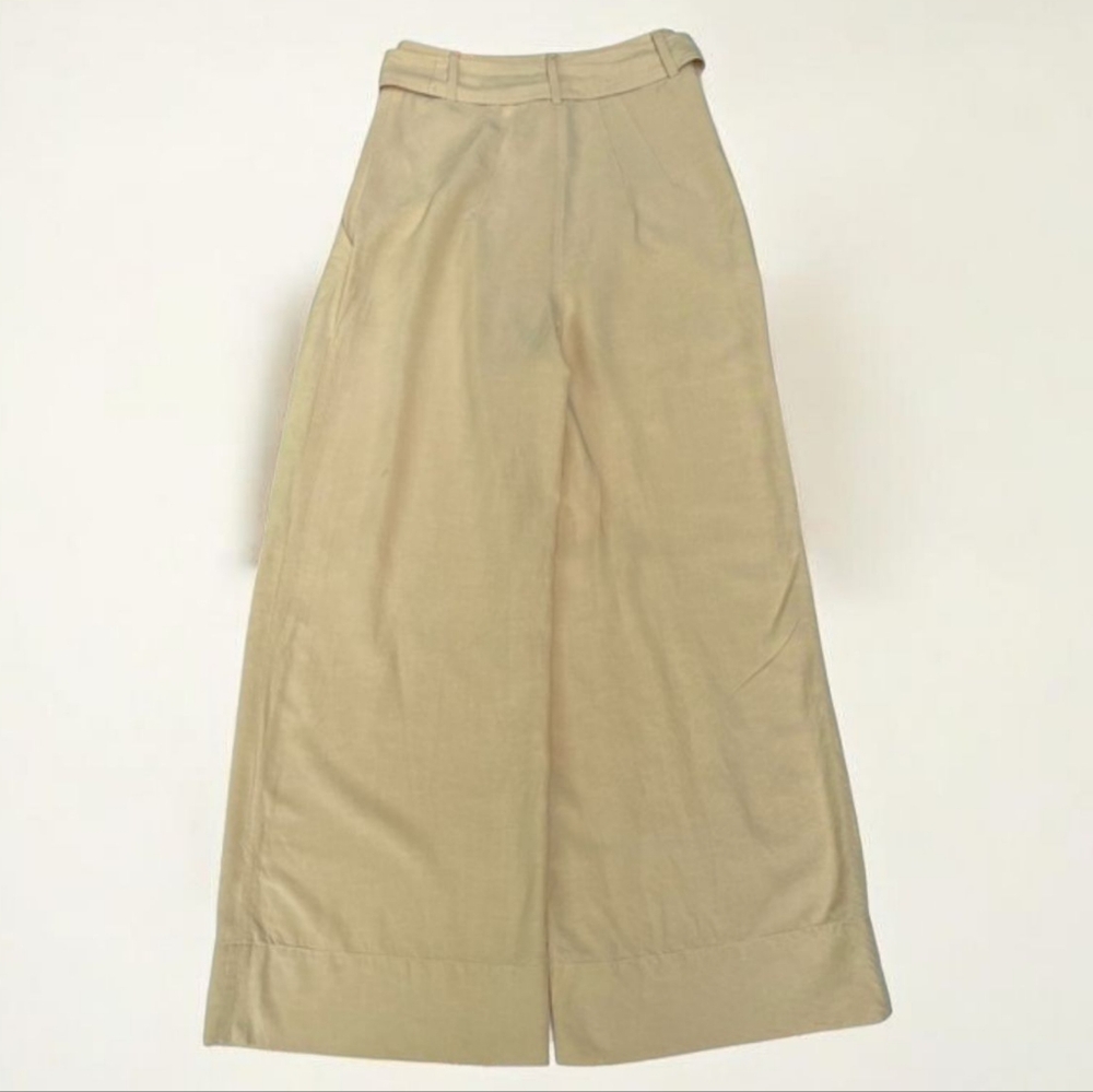 Gianni Bini x Jess Southern Lyocell/Linen “Tally” Wide Leg Pant in Khaki NEW - Picture 4 of 9
